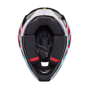 Fox V3 RS SYZ MIPS ECE Motocross Helmet Black/White - Image 6