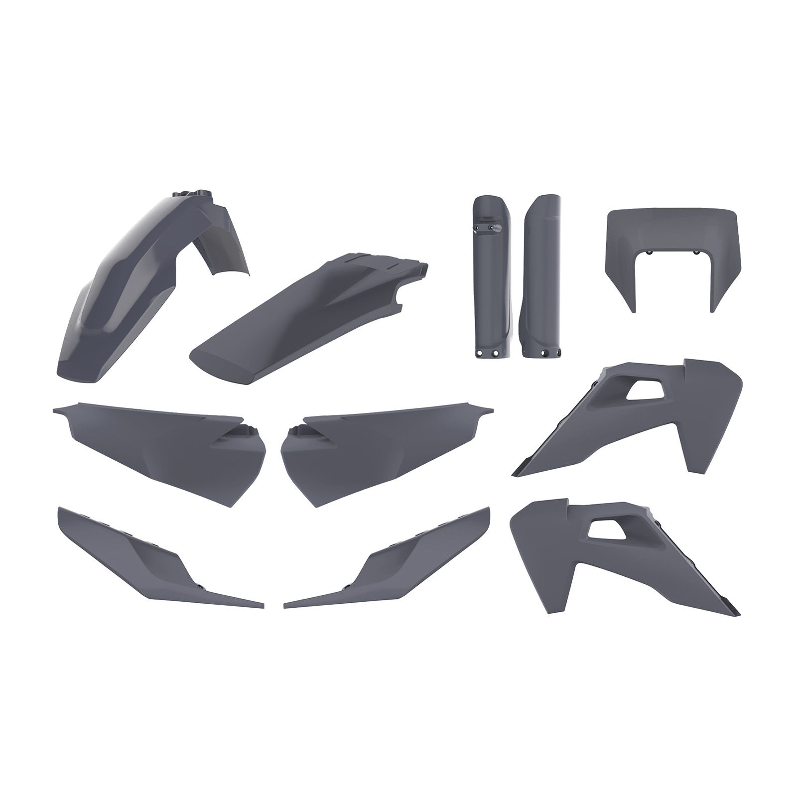 POLISPORT ENDURO KIT HUSQ TE/FE 20-21 NARDO GREY - Image 1