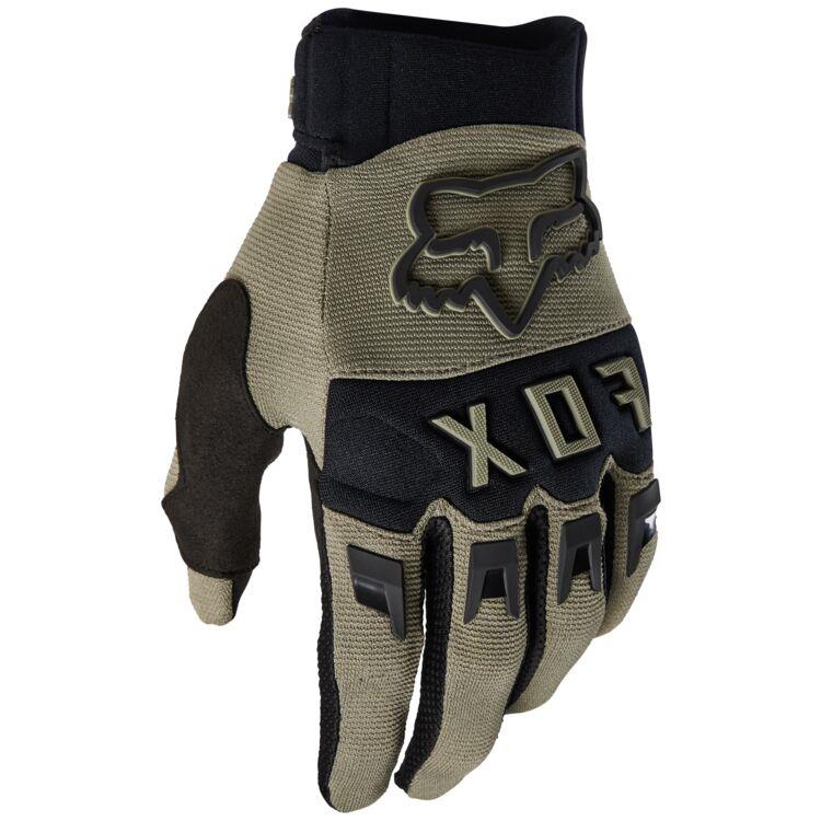 Fox Dirtpaw Drive Motocross Gloves Dark Brown/ Green - Image 1