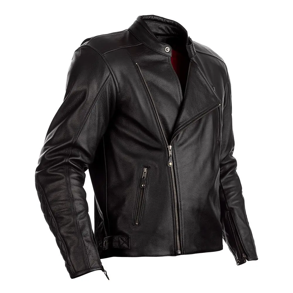 RST Matlock CE Leather Road Jacket Black
