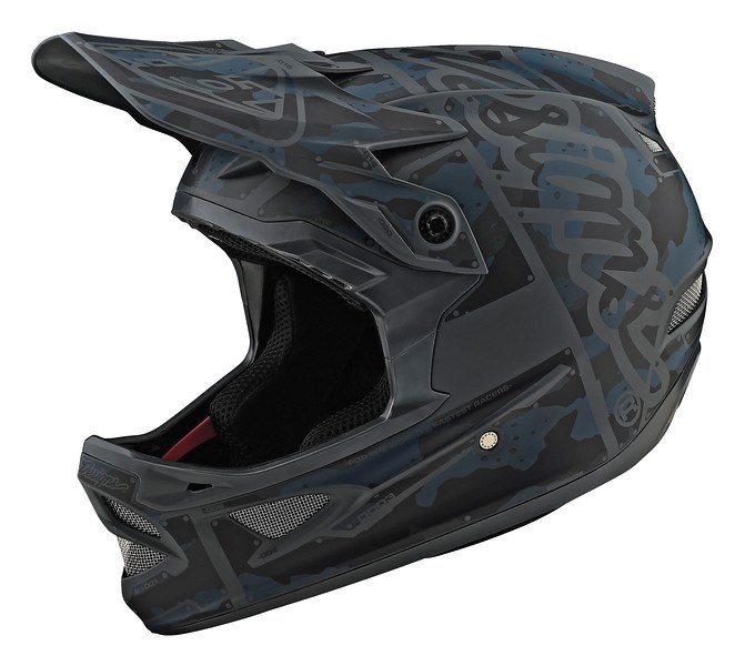 Helmet Troy Lee D3 AS Fiberlite Factory Camo Grey - Image 1