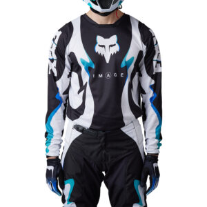 Fox 180 Kozmik Motocross Jeresy Black/White - Image 2