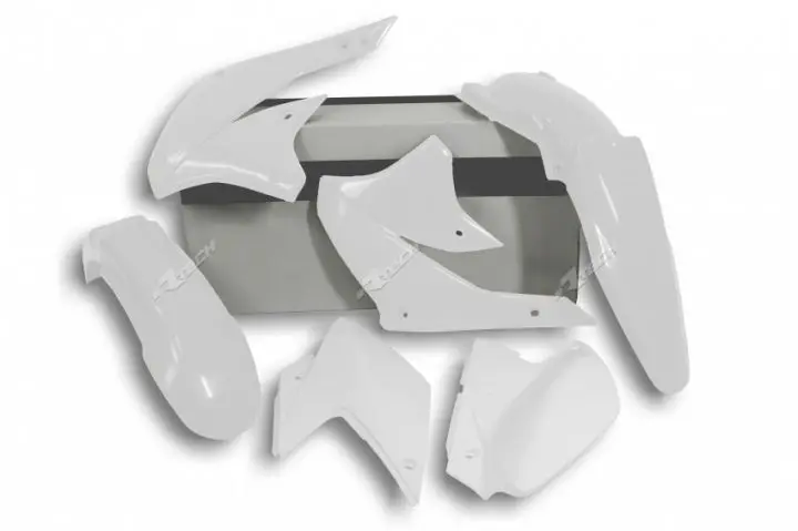 PLASTIC KIT  RTECH KLX450R 07-16 WHITE