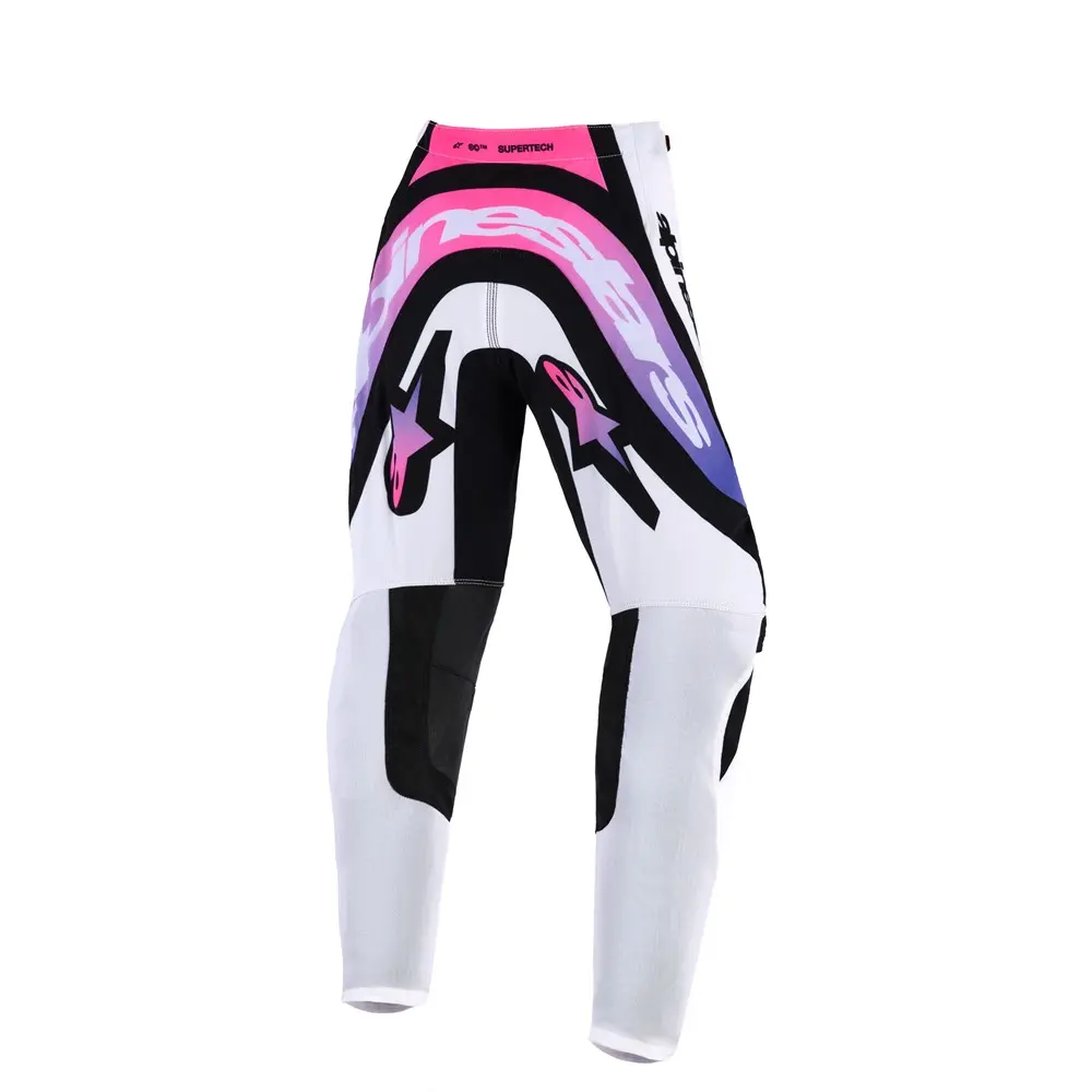 Alpinestars Supertech Vista Motocross Pants Youth White/Purple/Black