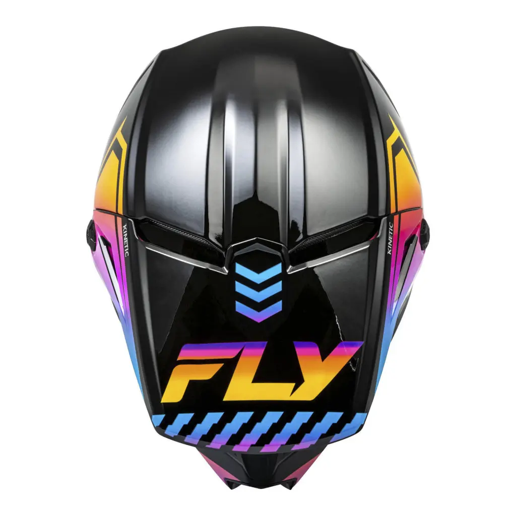 FLY Racing Kinetic Menace Motocross Helmet Black / Sunrise