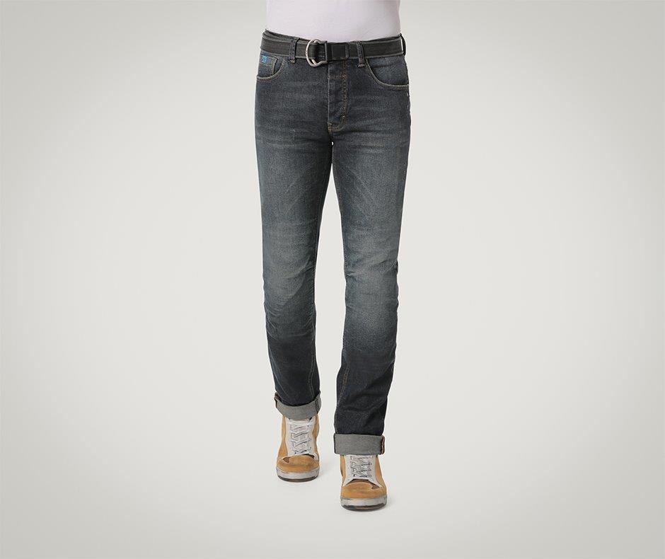 CAFE RACER JEANS WITH BELT MID BLUE 32 - Image 5