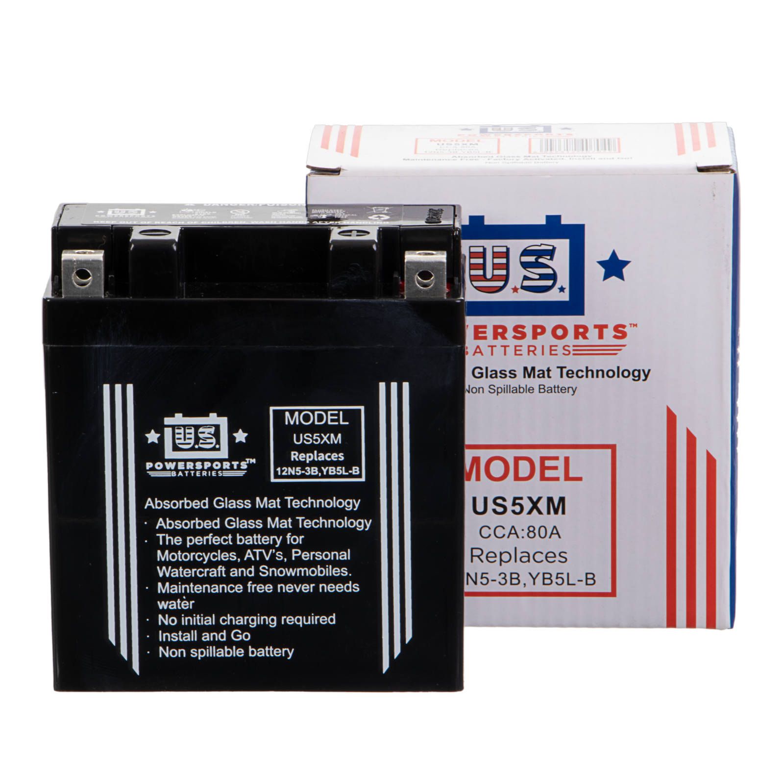 USPS AGM BATTERY US5XM YB5L-B *10 - Image 4
