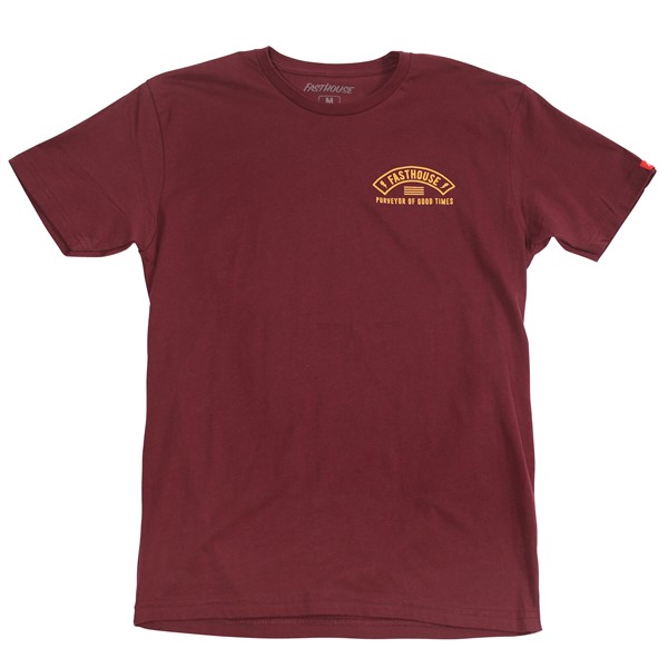 Fasthouse Cashed Tee Maroon - Image 2