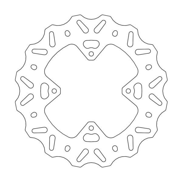 BRAKE DISC FRONT MOTO MASTER NITRO HONDA CR80R 96-02 CR85R 03-07 CRF150R 07-21 - Image 1