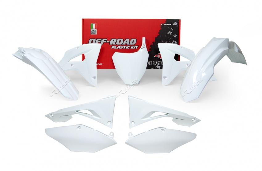 PLASTICS KIT RTECH 6 PIECE INCLUDES AIRBOX COVERS CRF450RX  17-18  WHITE - Image 1