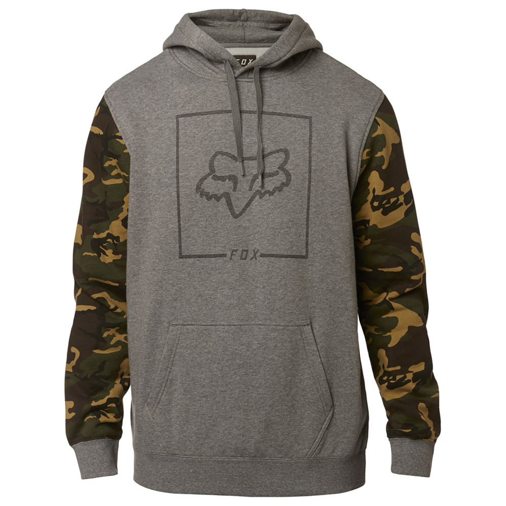 FOX CHAPPED CAMO PULLOVER FLEECE HOODY [HEATHER GRAPHITE] S - Image 1