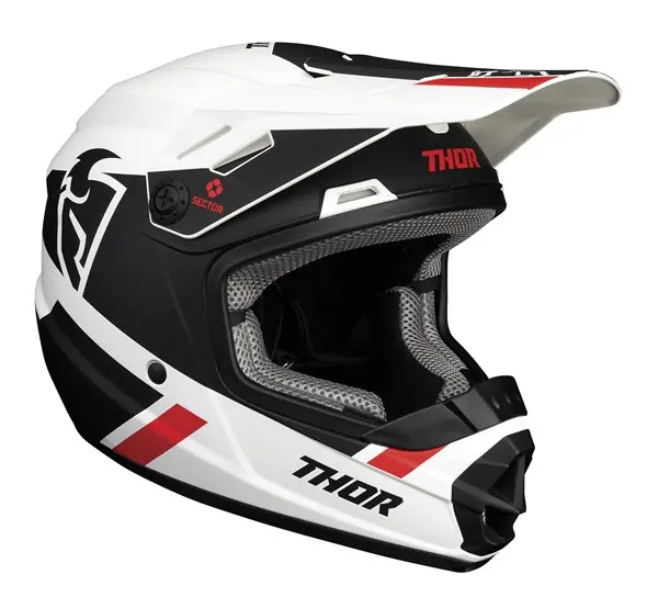 Thor Sector Split Motocross helmet Youth White Black
