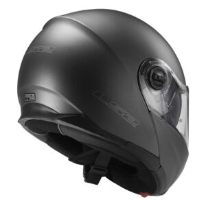 Flip Front Helmet LS2 FF325 Strobe Solid Matt Titanium - Image 1