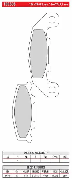 FERODO BRAKE BPADS