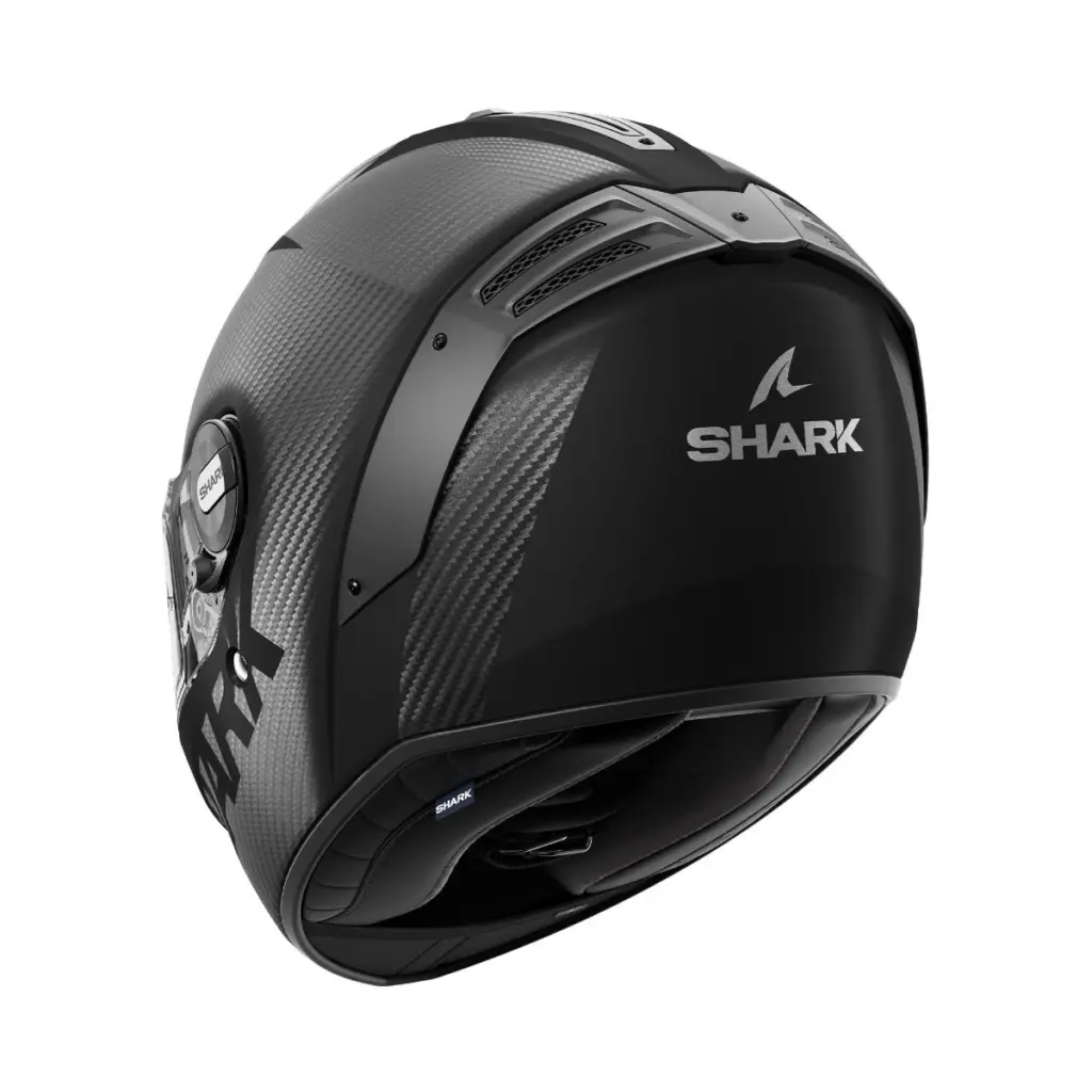 Shark Spartan RS Carbon Blank Mat Road Helmet + Visor Black