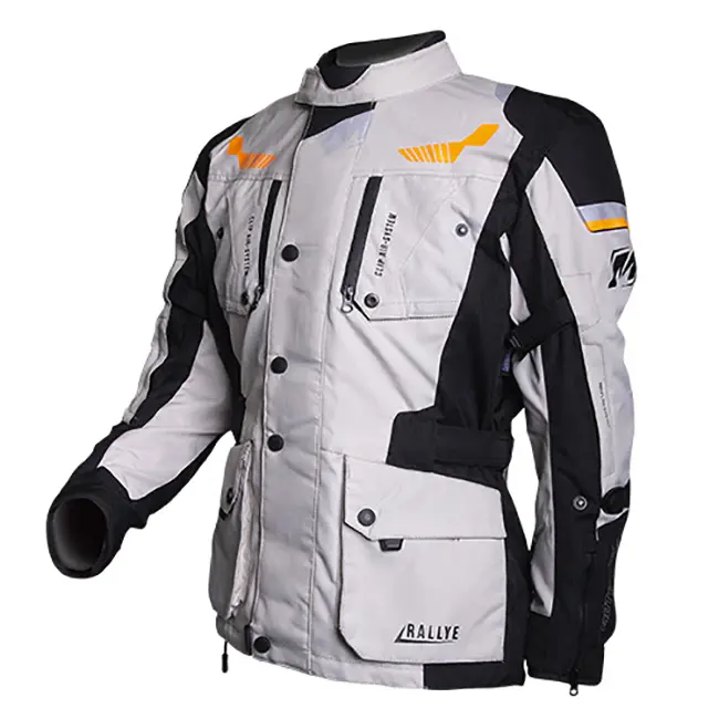 Adventure Jacket MotoDry Rallye Black/Grey/Orange