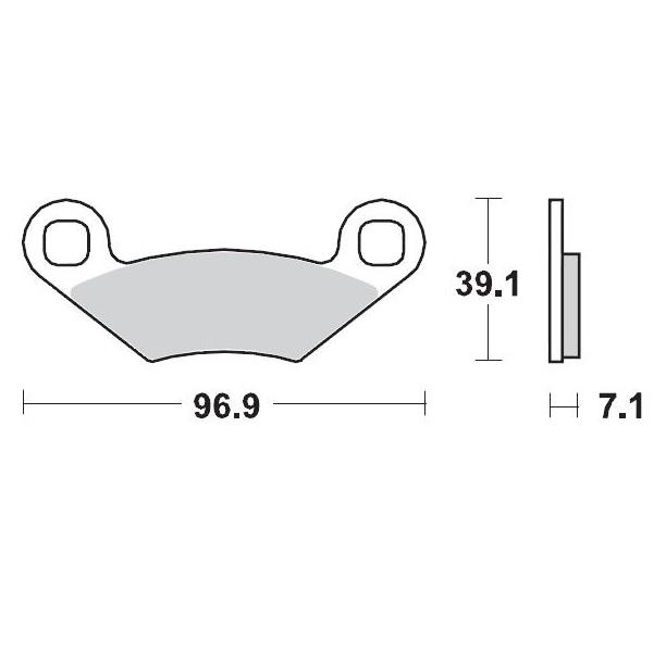 BRAKE PADS FRONT MOTO MASTER PRO SINTERED FOR POLARIS - Image 1