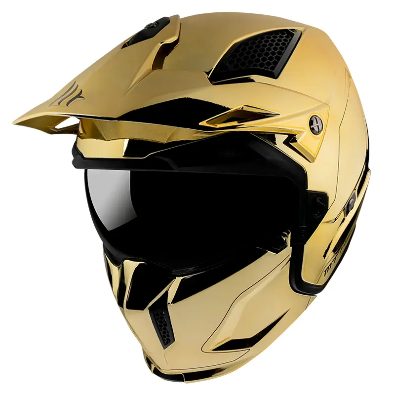 MT Streetfighter SV Open Face Helmet Chromed Gold