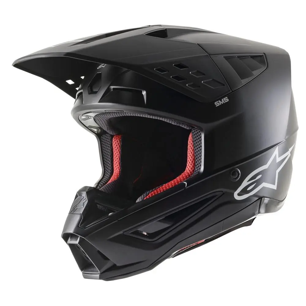 Alpinestars S-M5 Solid Motocross Helmet Matte Black