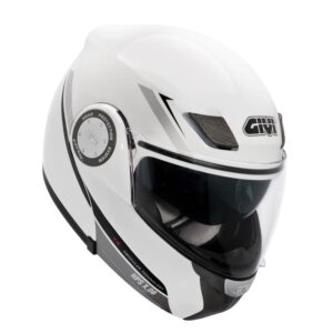** GIVI FLIP FACE HELMET WHITE MEDIUM ANTIFOG LENS - SALE - Image 2