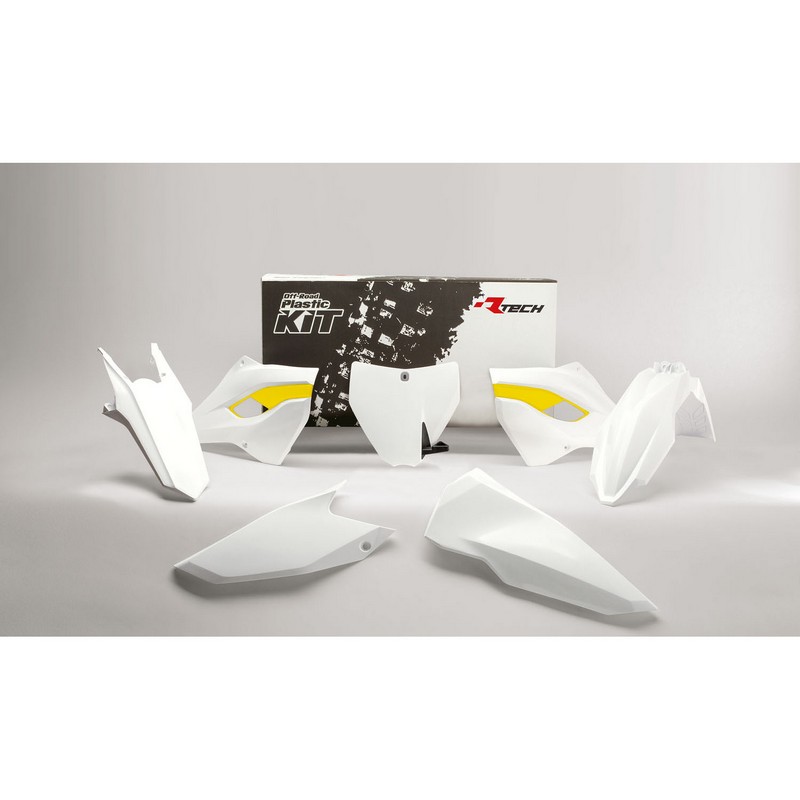 RTECH FRONT/REAR FENDER NUMBERPLATE RADIATOR SHROUDS & SIDE PANEL TC125 250 FC250 350 450 - Image 1