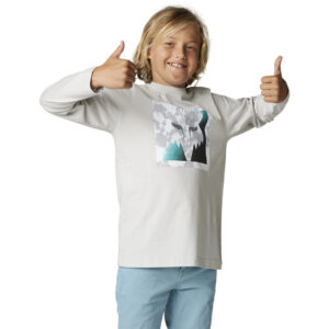 Fox Detonate Long Sleeve Tee Youth Light Grey - Image 1