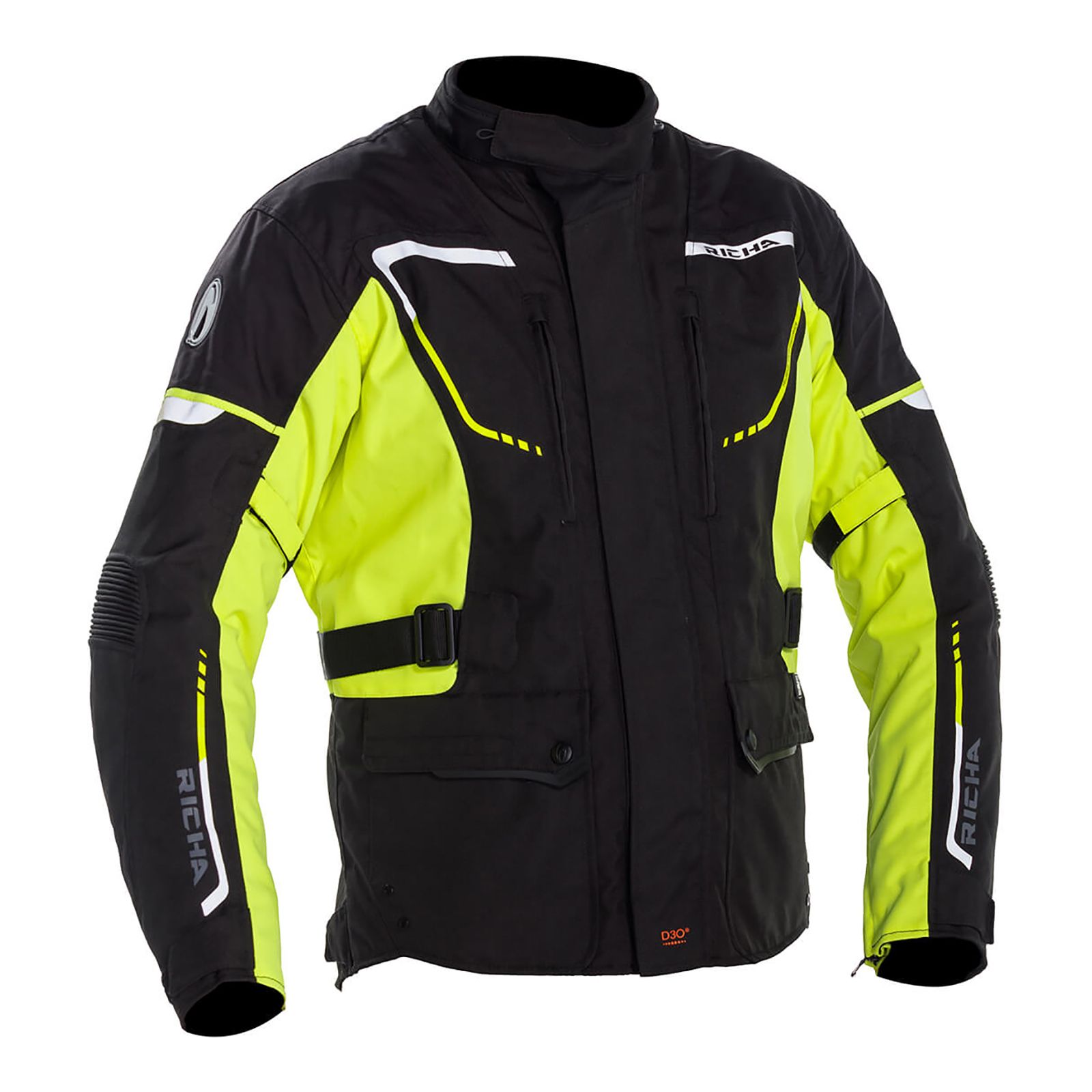Road Jacket Richa Phantom 2 Black/Yellow - Image 1