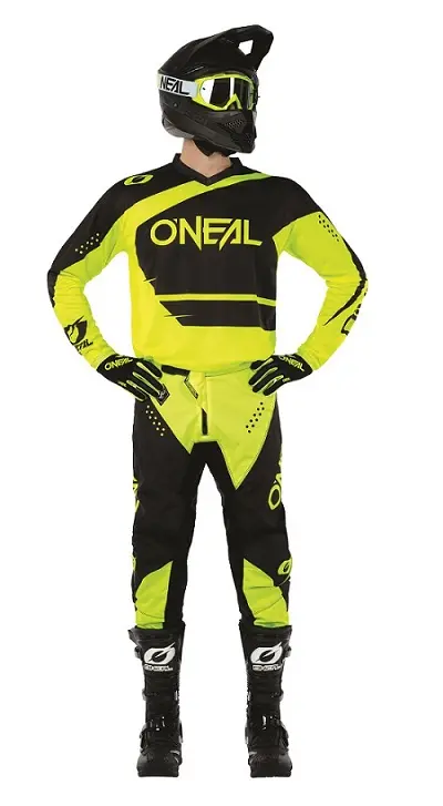 O'Neal Element Racewear Black/Yellow Motocross Jersey
