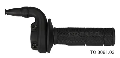MX/E THROTTLE/NO GRIPS ALU BLACK 3.1D./mm 63mm MAX DESMO KRE 4 ST