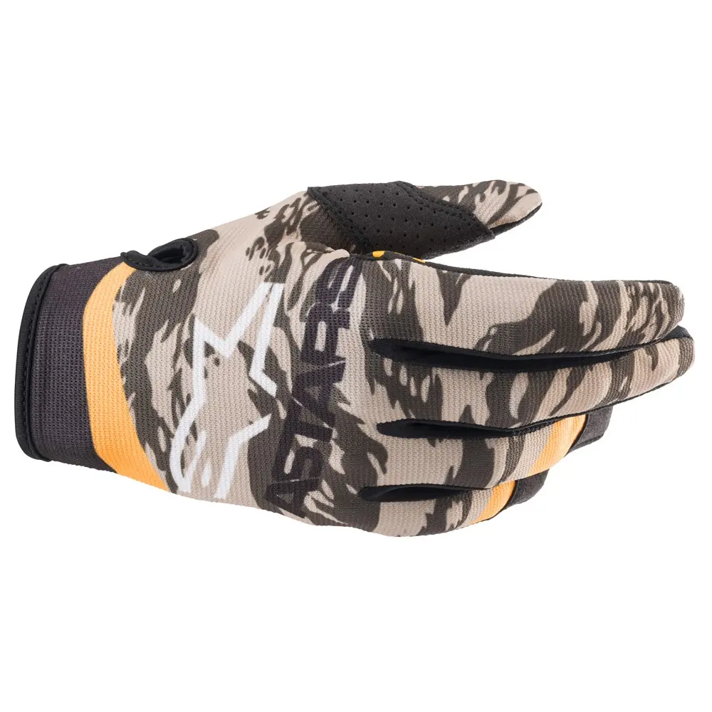 Alpinestars Radar Military Sand Camo/Tangerine Motocross Glove