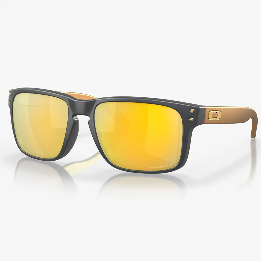Oakley Holbrook Sunglasses Matte Carbon w/PRIZM 24K Polar