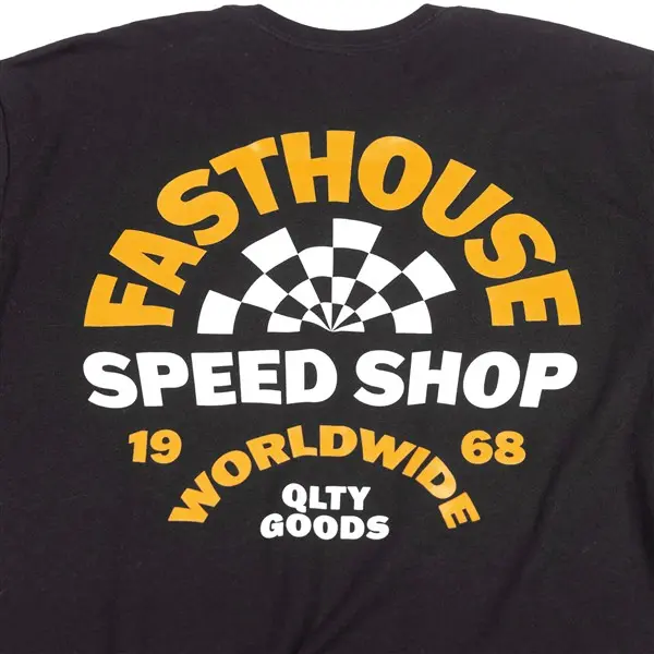 Fasthouse Deco Tee Black