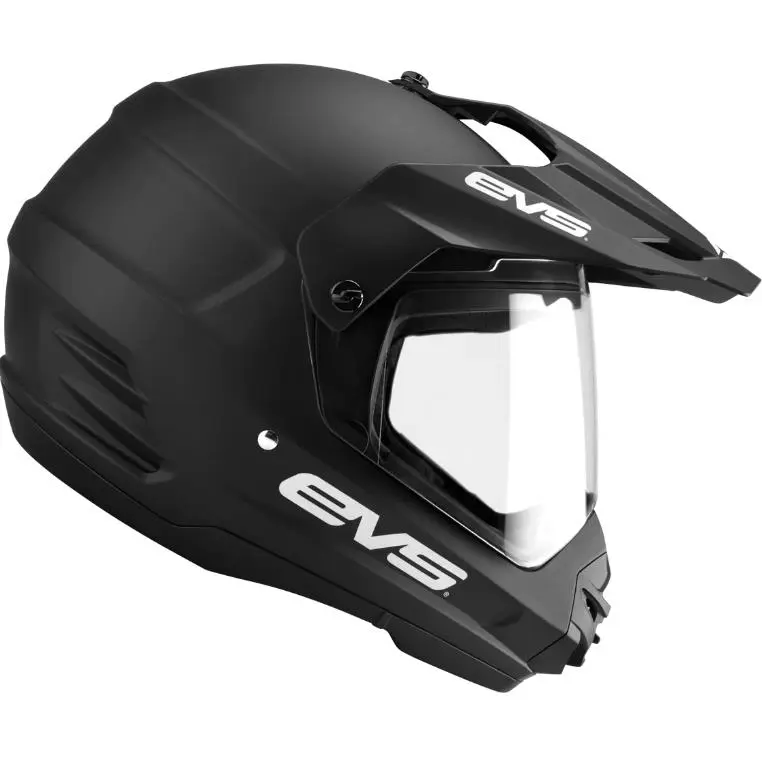 EVS T5 Dual Sport Adventure Helmet Matte Black