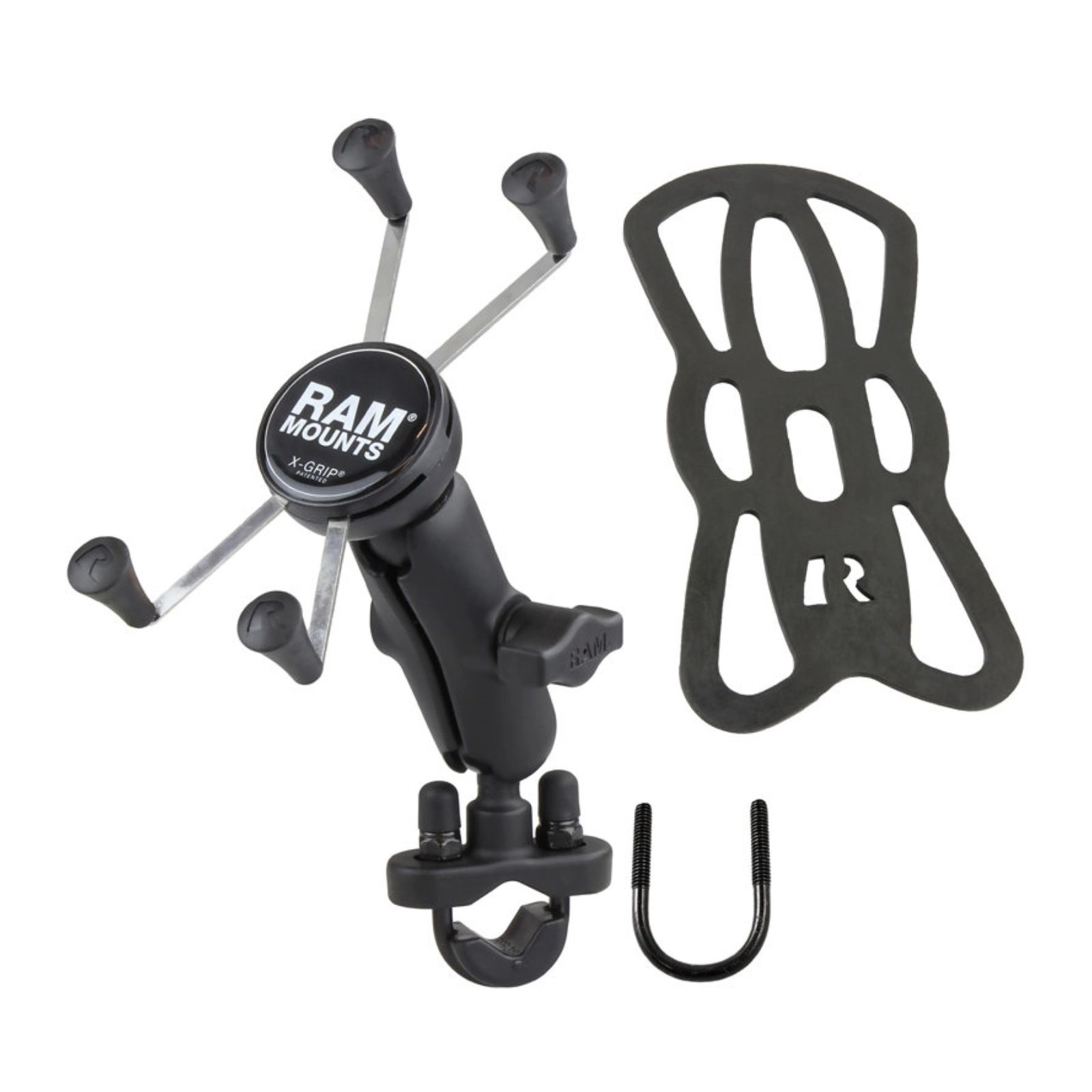 Ram X-Grip Large Phone Mount With Handlebar U-Bolt Base - Image 2