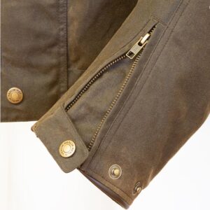 Merlin Barton Wax Cotton Road Jacket Brown - Image 2