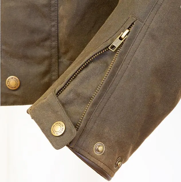 Merlin Barton Wax Cotton Road Jacket Brown