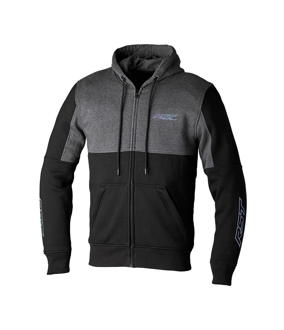 RST Team Zip Through CE Textile Hoodie Black - Image 2