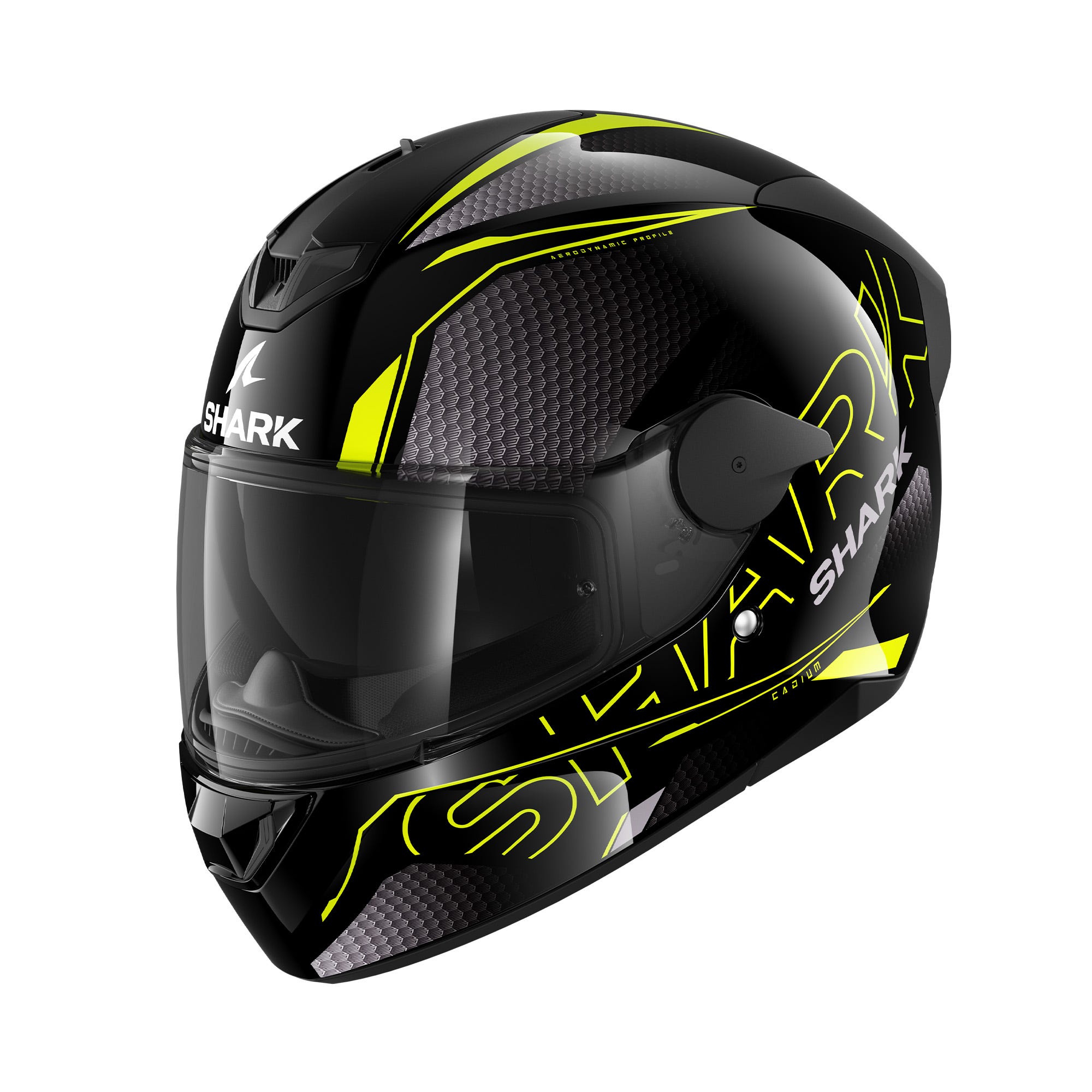 Shark D-SKWAL 2 Cadium Road Helmet Black/Yellow/Black - Image 1