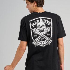 The Mad Hueys Ahoy Fkrs Shield Tee Black - Image 1