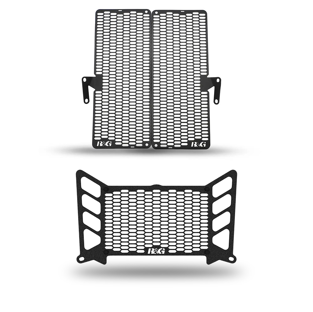 PRO Radiator & PRO Oil Coller Guard set for Ducati Multistrada V4/V4S/ V4 Sport 21- Black R&G - Image 1