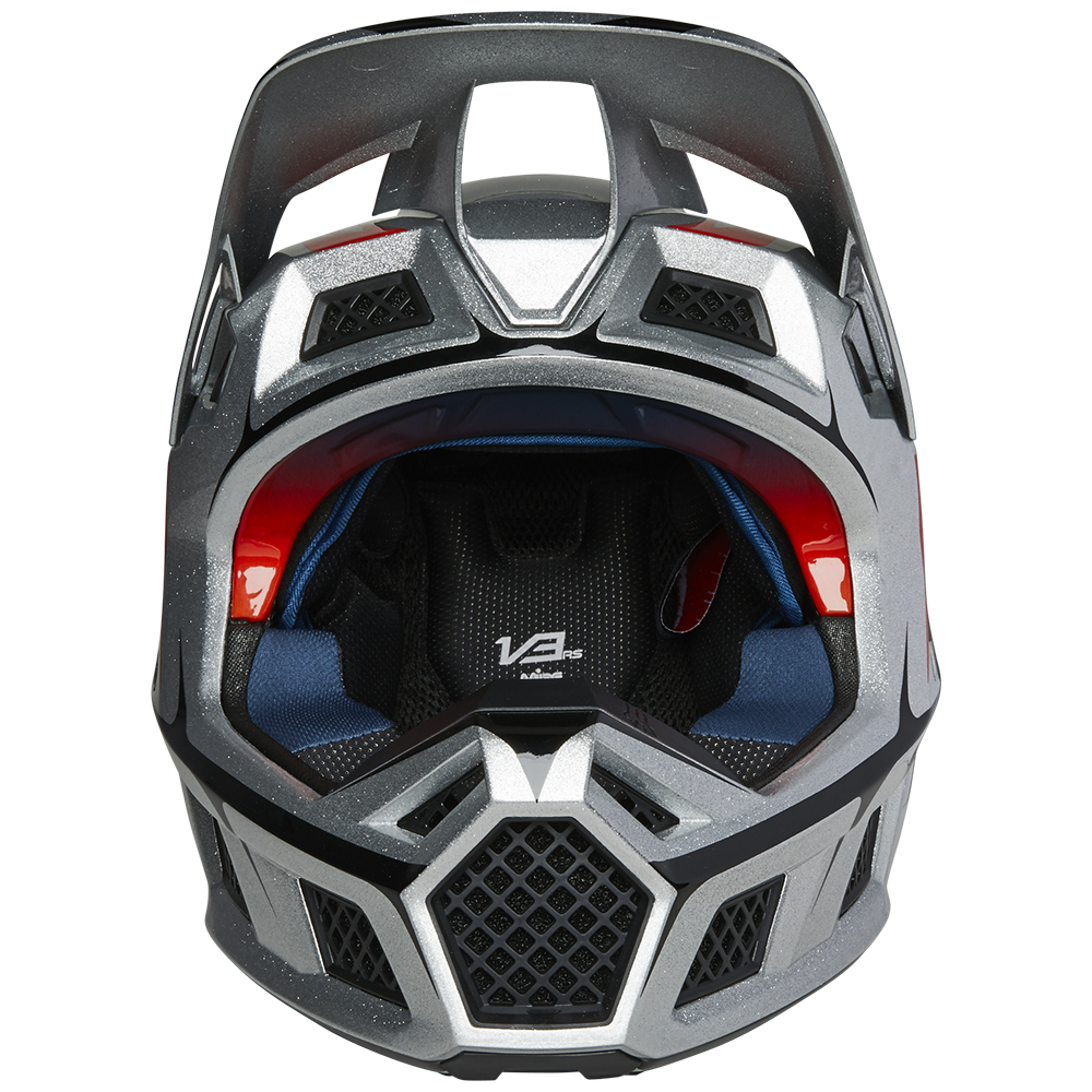 Fox V3 RS Skarz Motocross Helmet Multi - Image 10