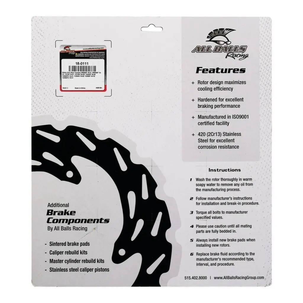 Brake Disc Rear 18-0111