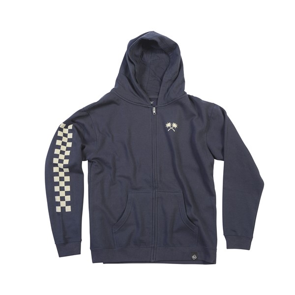 Fasthouse Youth Haven Hooded Zip-up Navy - Image 2