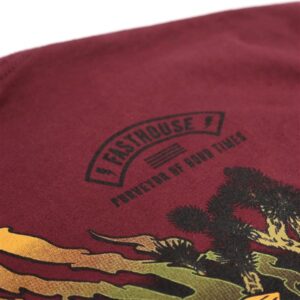 Fasthouse Cashed Tee Maroon - Image 4