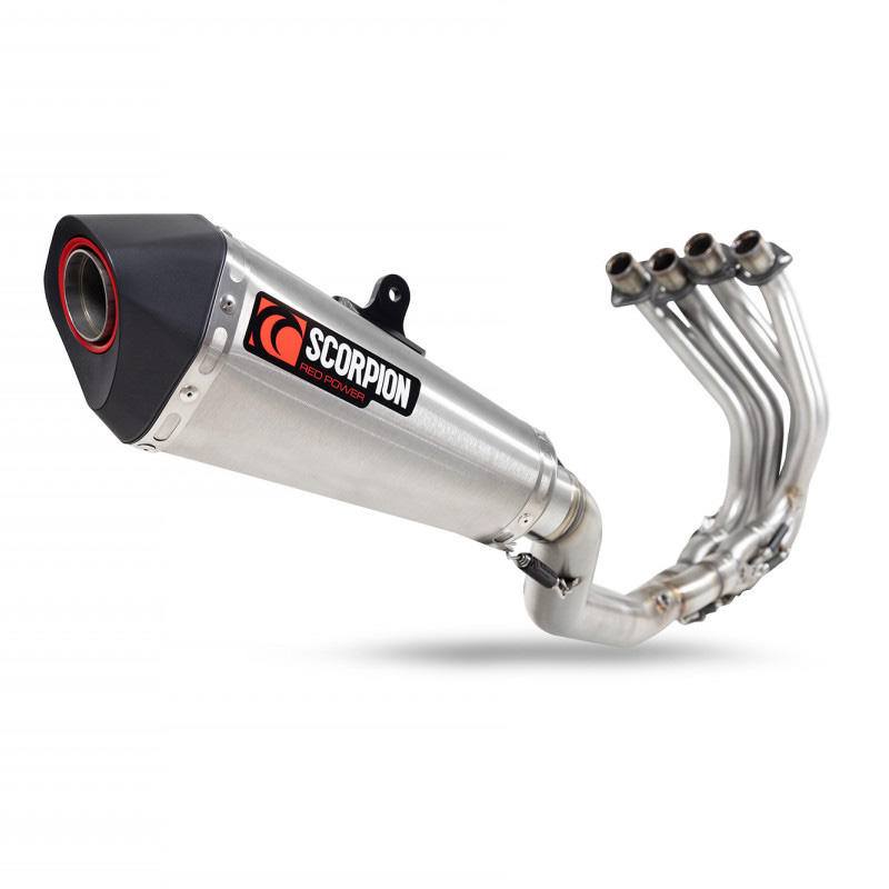 Ninja ZX-25R Serket Taper Full System Brushed Stainless Steel 2020-2022 - Image 1