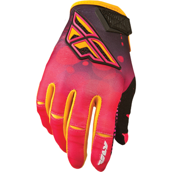Motocross Gloves Fly 2014 Ladies Kinetic Pink/Orange - Image 1
