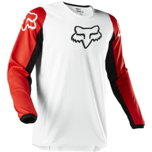 Motocross Jersey FOx 180 Prix White/Black/Red - Image 2