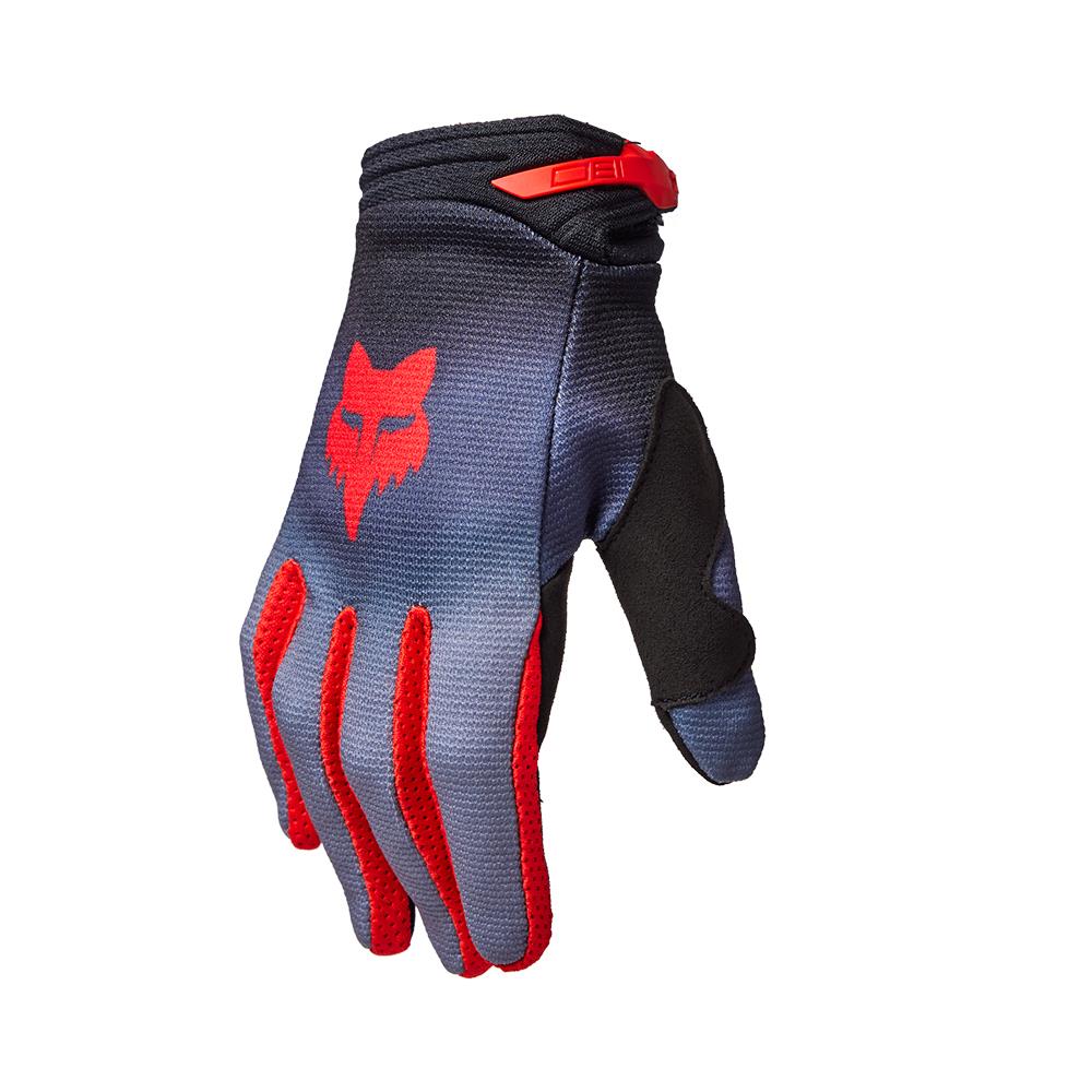 Fox 180 Interfere Motocross Gloves Youth Grey/Red - Image 3