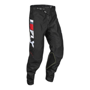FLY Racing Kinetic Prix Motocross Pants Red / Grey / White - Image 1