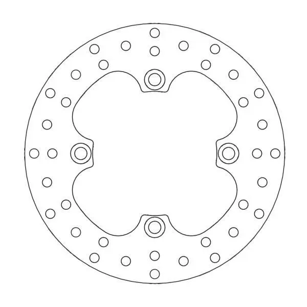 BRAKE ROTOR REAR MOTO MASTER ROUND HONDA SUZUKI